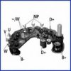 VW 030903359A Rectifier, alternator